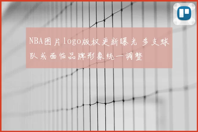 NBA图片logo版权更新曝光 多支球队或面临品牌形象统一调整