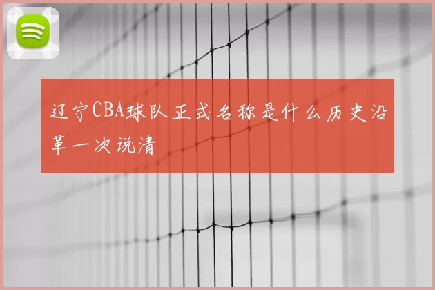 辽宁CBA球队正式名称是什么历史沿革一次说清